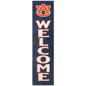 Auburn Tigers 12'' x 48'' Welcome Outdoor Leaner