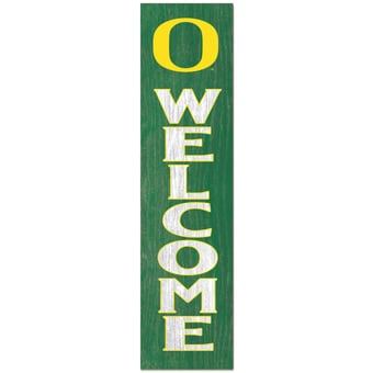 Oregon Ducks 12'' x 48'' Welcome Outdoor Leaner