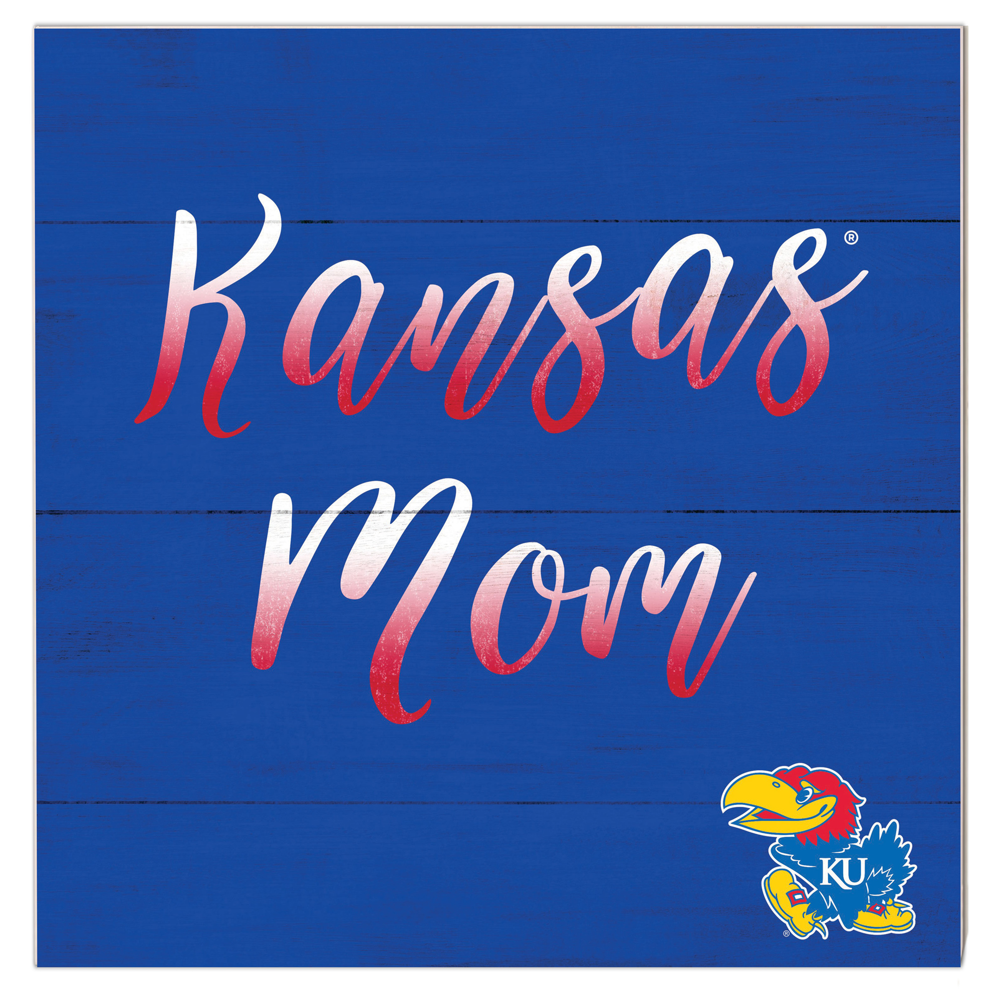 Kansas Jayhawks 10'' x 10'' Mom Plaque