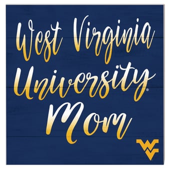 West Virginia Mountaineers 10'' x 10'' Mom Plaque