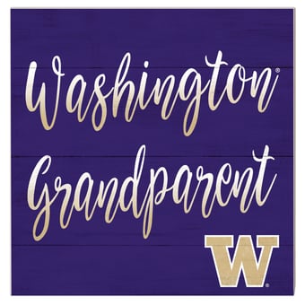 Washington Huskies 10'' x 10'' Grandparent Plaque