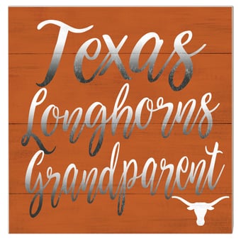 Texas Longhorns 10'' x 10'' Grandparent Plaque