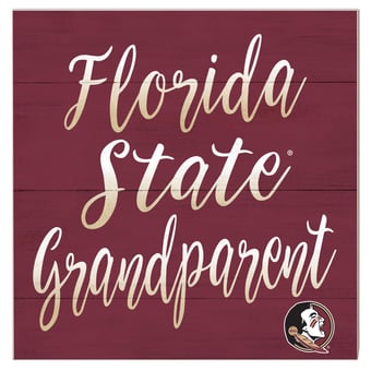 Florida State Seminoles 10'' x 10'' Grandparent Plaque