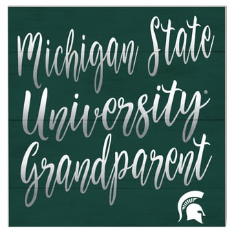 Michigan State Spartans 10'' x 10'' Grandparent Plaque