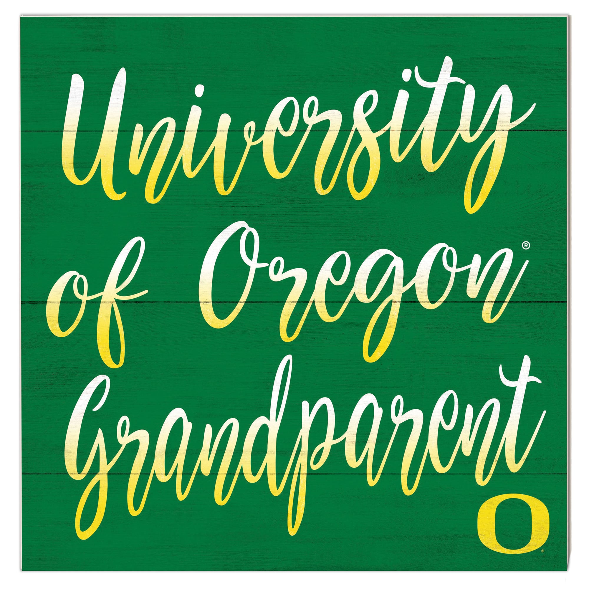 Oregon Ducks 10'' x 10'' Grandparent Plaque