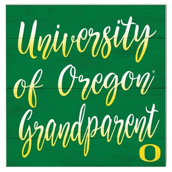 Oregon Ducks 10'' x 10'' Grandparent Plaque