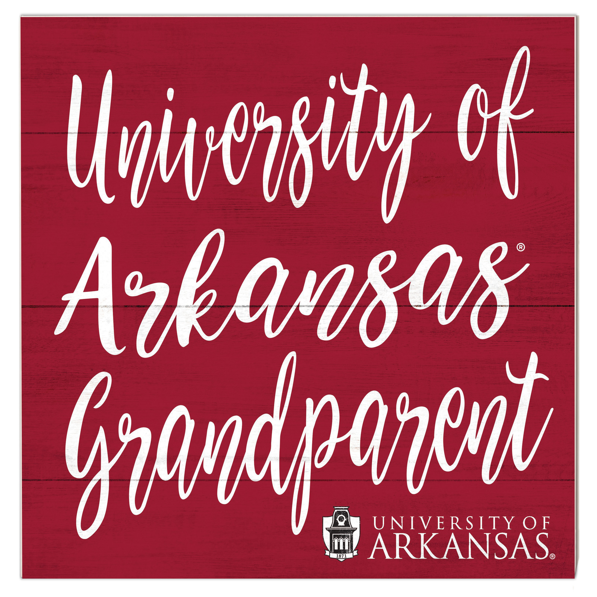 Arkansas Razorbacks 10'' x 10'' Grandparent Plaque