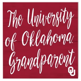 Oklahoma Sooners 10'' x 10'' Grandparent Plaque