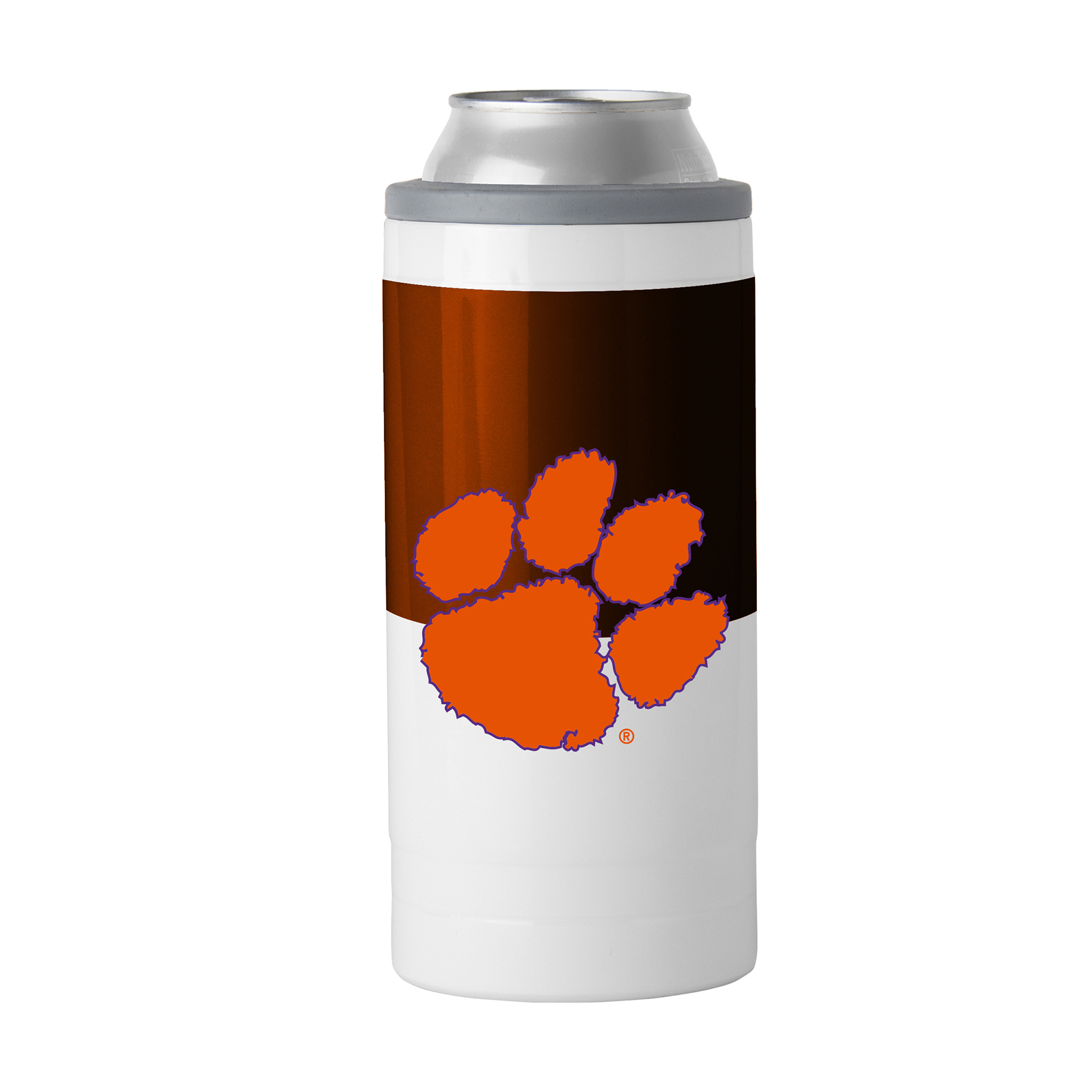 Clemson Tigers 12oz. Colorblock Slim Can Cooler