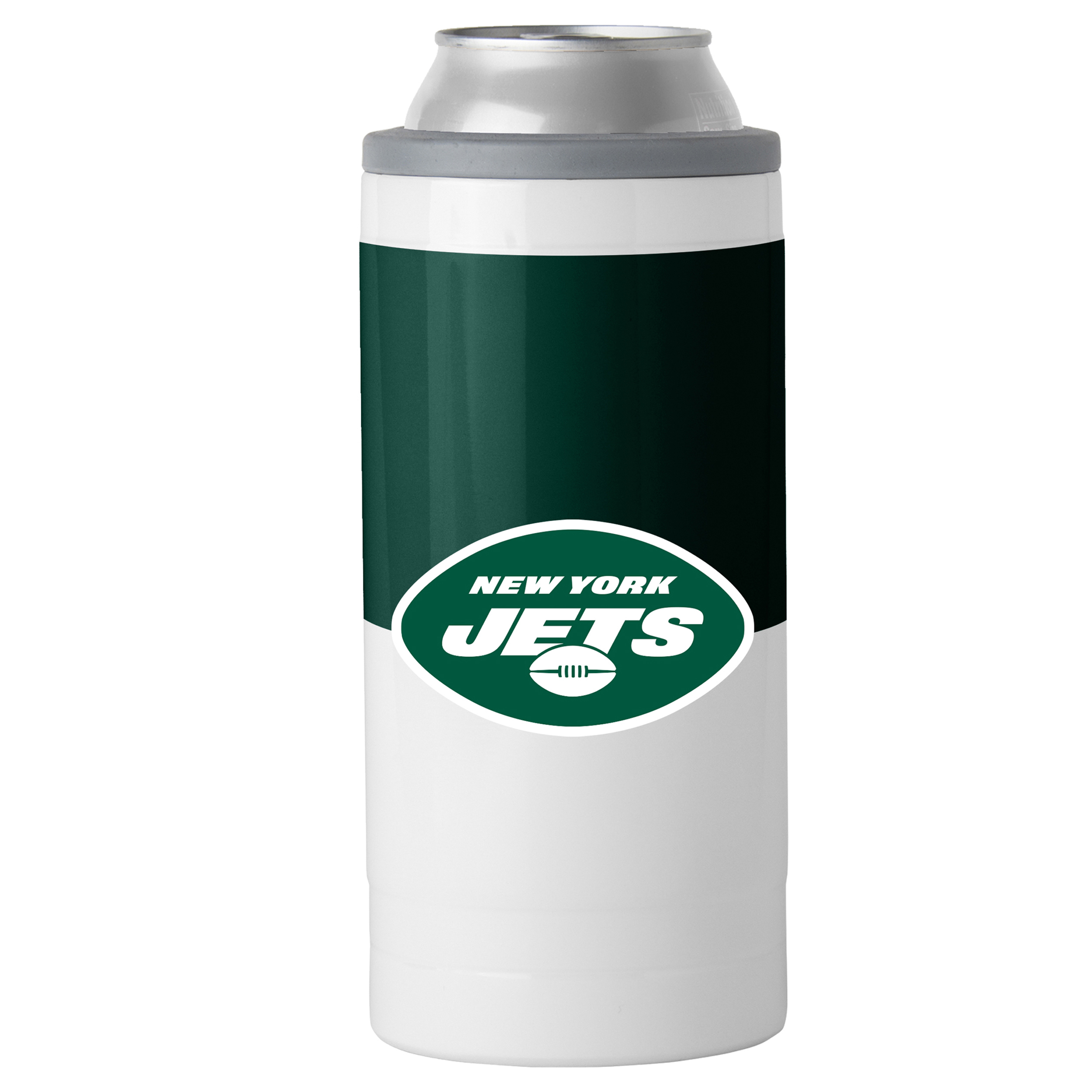 New York Jets 12oz. Colorblock Slim Can Cooler New York Jets 12oz. Colorblock Slim Can Cooler