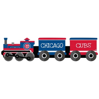 Chicago Cubs 6'' x 24'' Train Cutout Sign