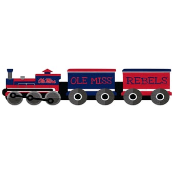 Ole Miss Rebels 6'' x 24'' Train Cutout Sign
