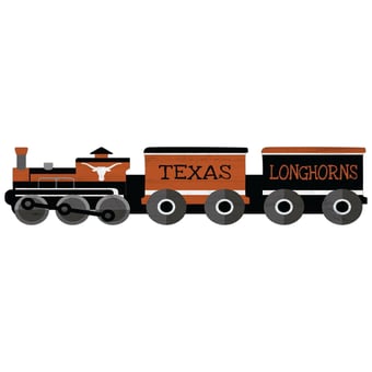 Texas Longhorns 6'' x 24'' Train Cutout Sign