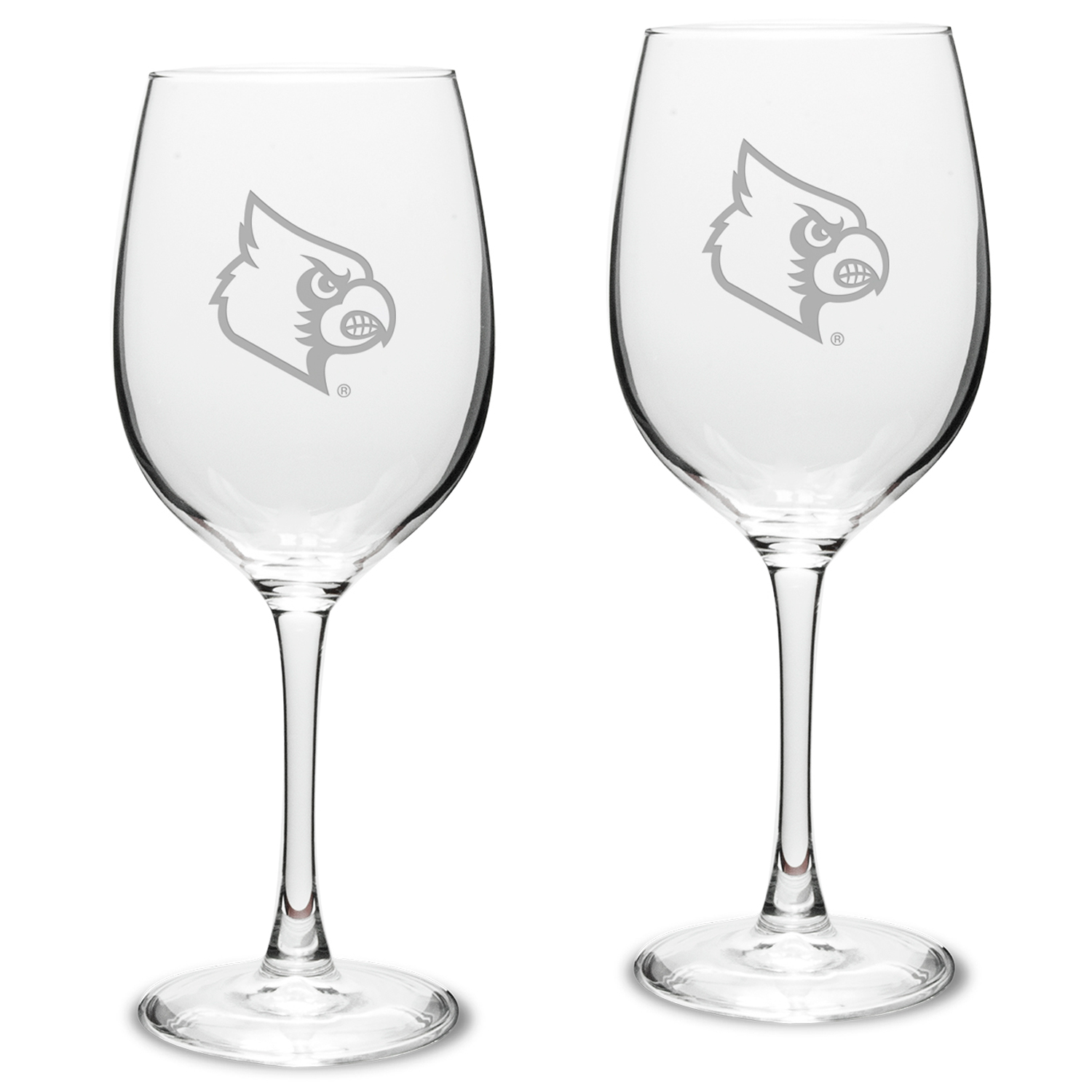 Louisville Cardinals 2-Piece 16oz. Traditional White Wine Glass Set Louisville Cardinals 2-Piece 16oz. Traditional White Wine Glass Set