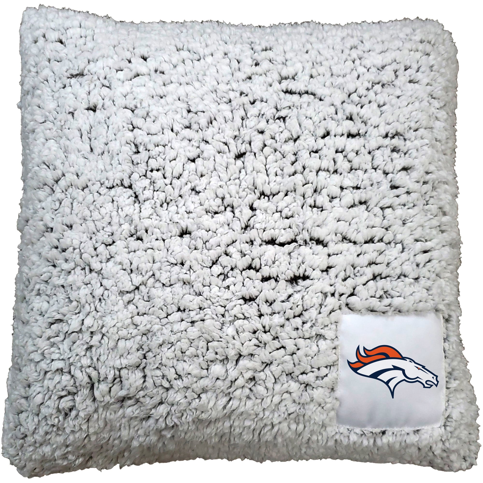 Denver Broncos 16” x 16” Frosty Sherpa Pillow Denver Broncos 16” x 16” Frosty Sherpa Pillow