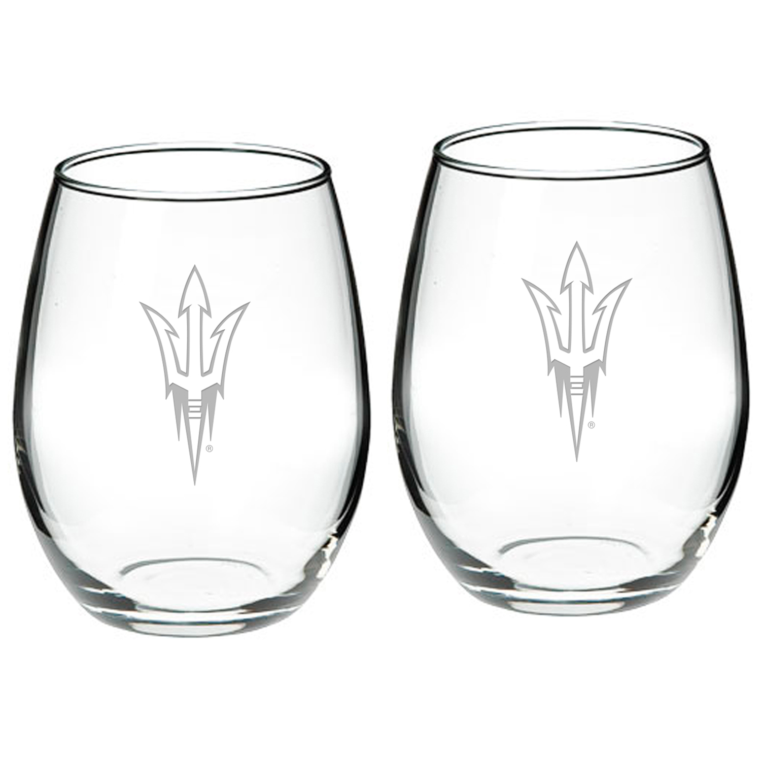 Arizona State Sun Devils 2-Piece 21oz. Stemless Wine Glass Set Arizona State Sun Devils 2-Piece 21oz. Stemless Wine Glass Set