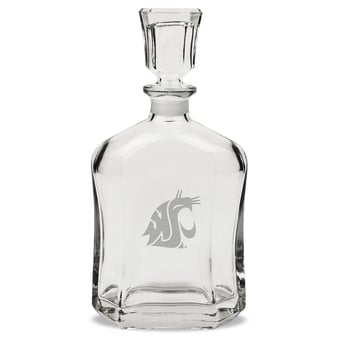Washington State Cougars 23.75oz. Crystal Decanter