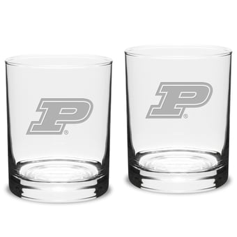 Purdue Boilermakers 2-Piece 14oz. Classic Double Old-Fashioned Glass Set