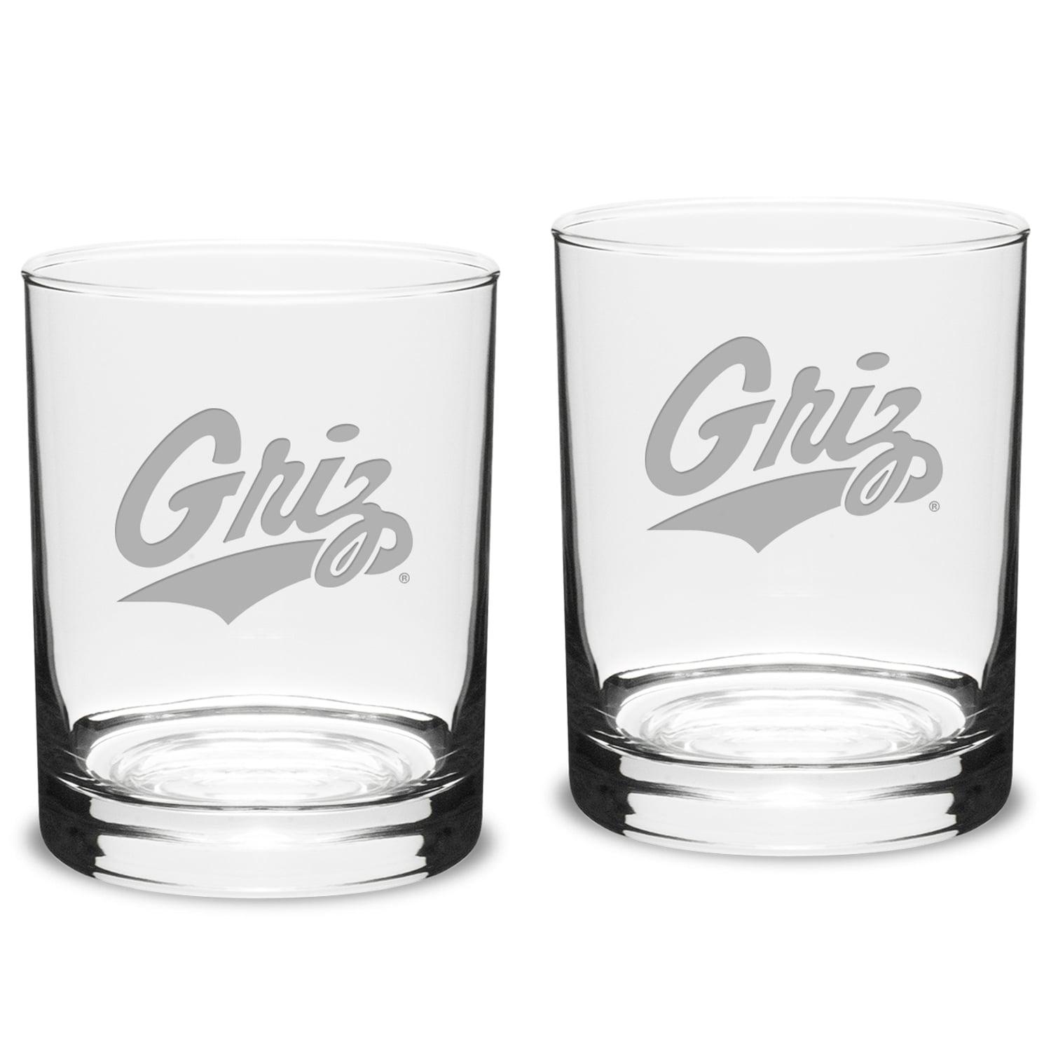 Montana Grizzlies 2-Piece 14oz. Classic Double Old-Fashioned Glass Set