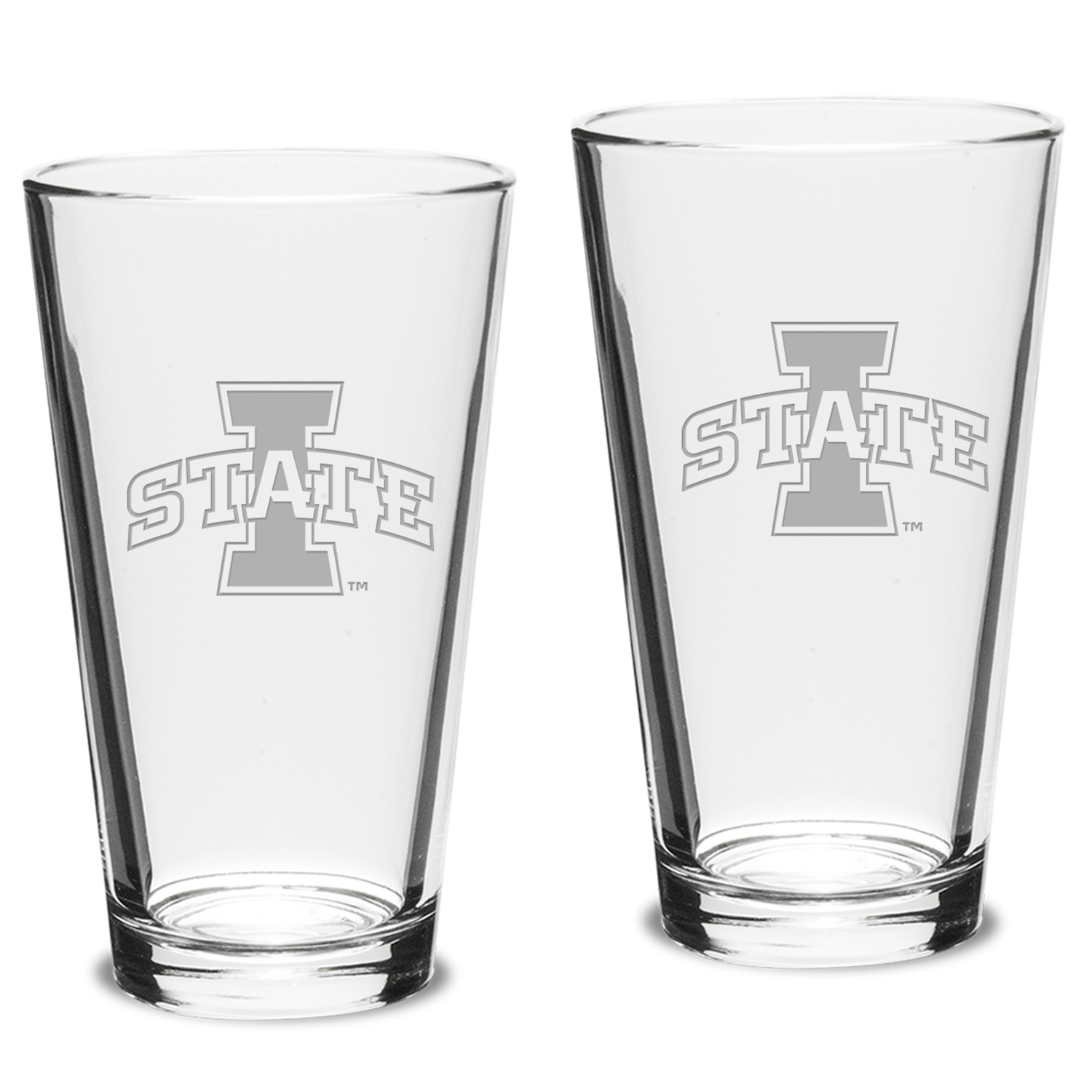 Iowa State Cyclones 2-Piece 16oz. Classic Pub Glass Set