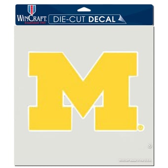 "WinCraft  Michigan Wolverines 8"" x 8"" Color Car Decal"