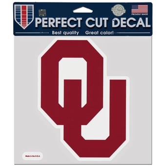 "WinCraft  Oklahoma Sooners 8"" x 8"" Color Car Decal"