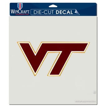"WinCraft  Virginia Tech Hokies 8"" x 8"" Color Car Decal"