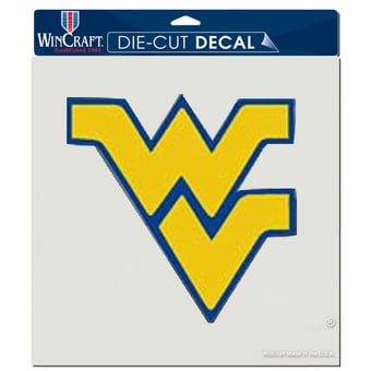 WinCraft  West Virginia Mountaineers 8" x 8" Color Car Decal
