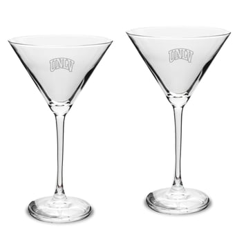 UNLV Rebels Two-Piece Traditional 10oz. Martini Glass Set