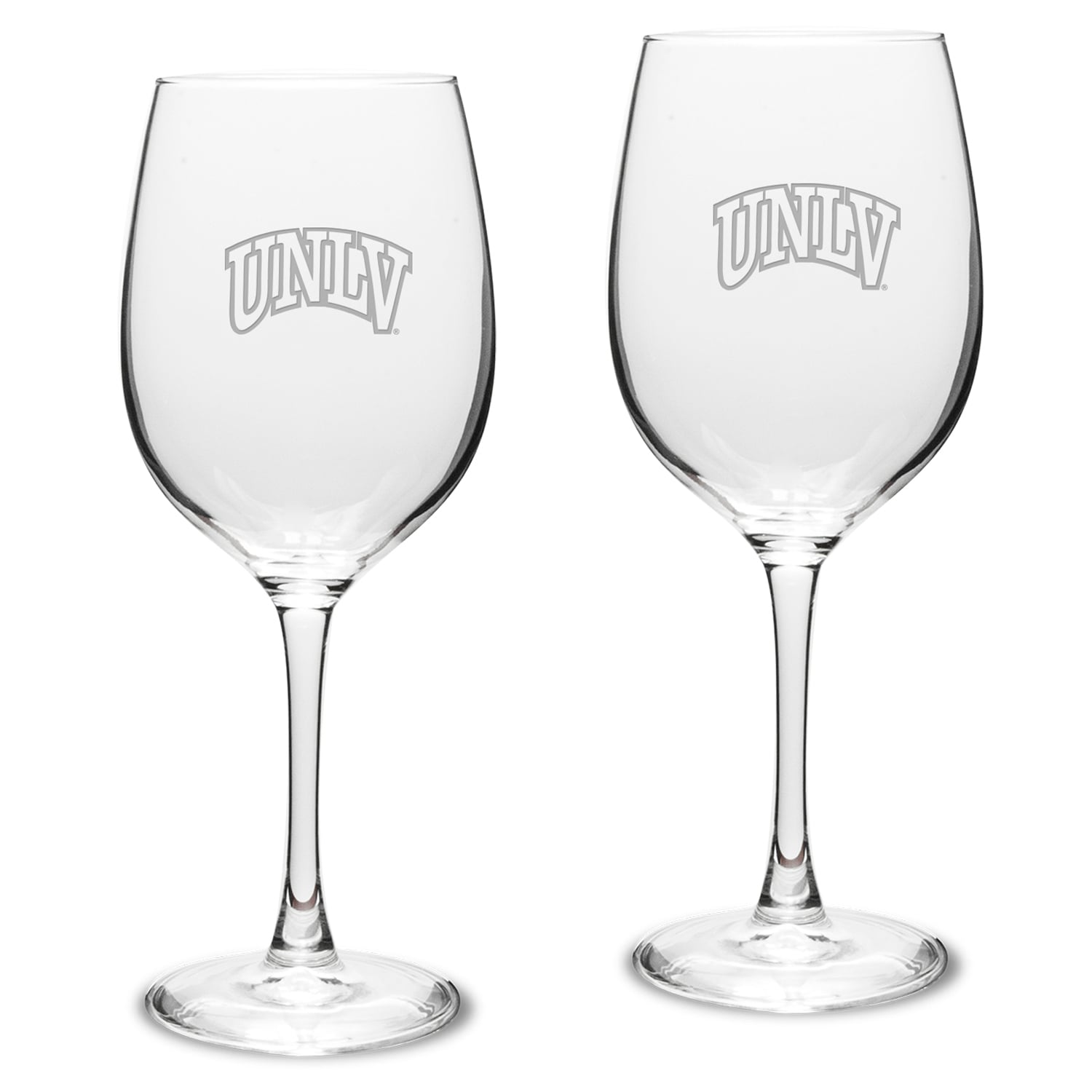 UNLV Rebels 2-Piece 16oz. Traditional White Wine Glass Set
