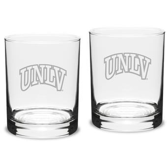 UNLV Rebels 14oz. 2-Piece Classic Double Old-Fashioned Glass Set