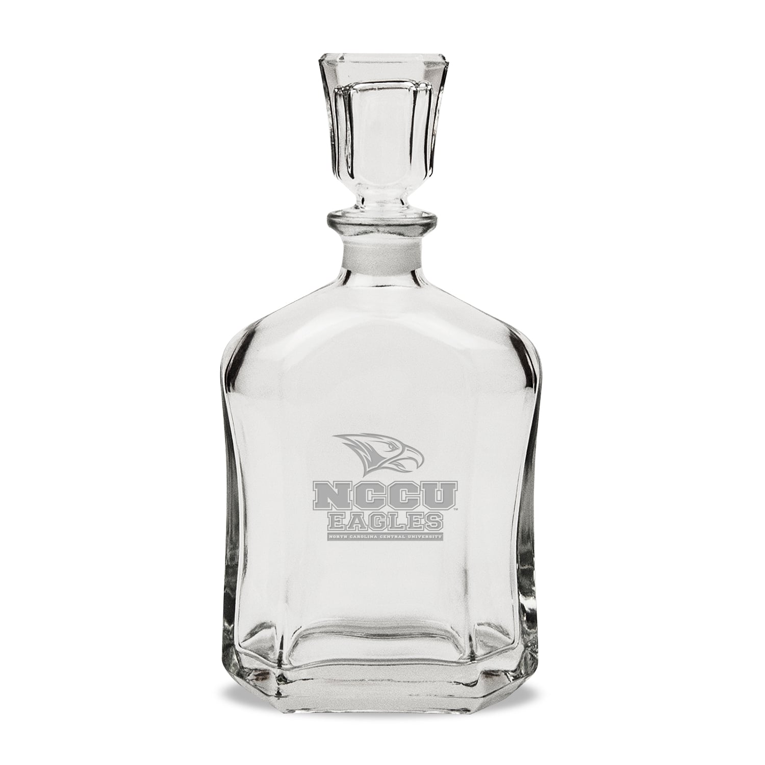 North Carolina Central Eagles 23.75oz. Crystal Decanter