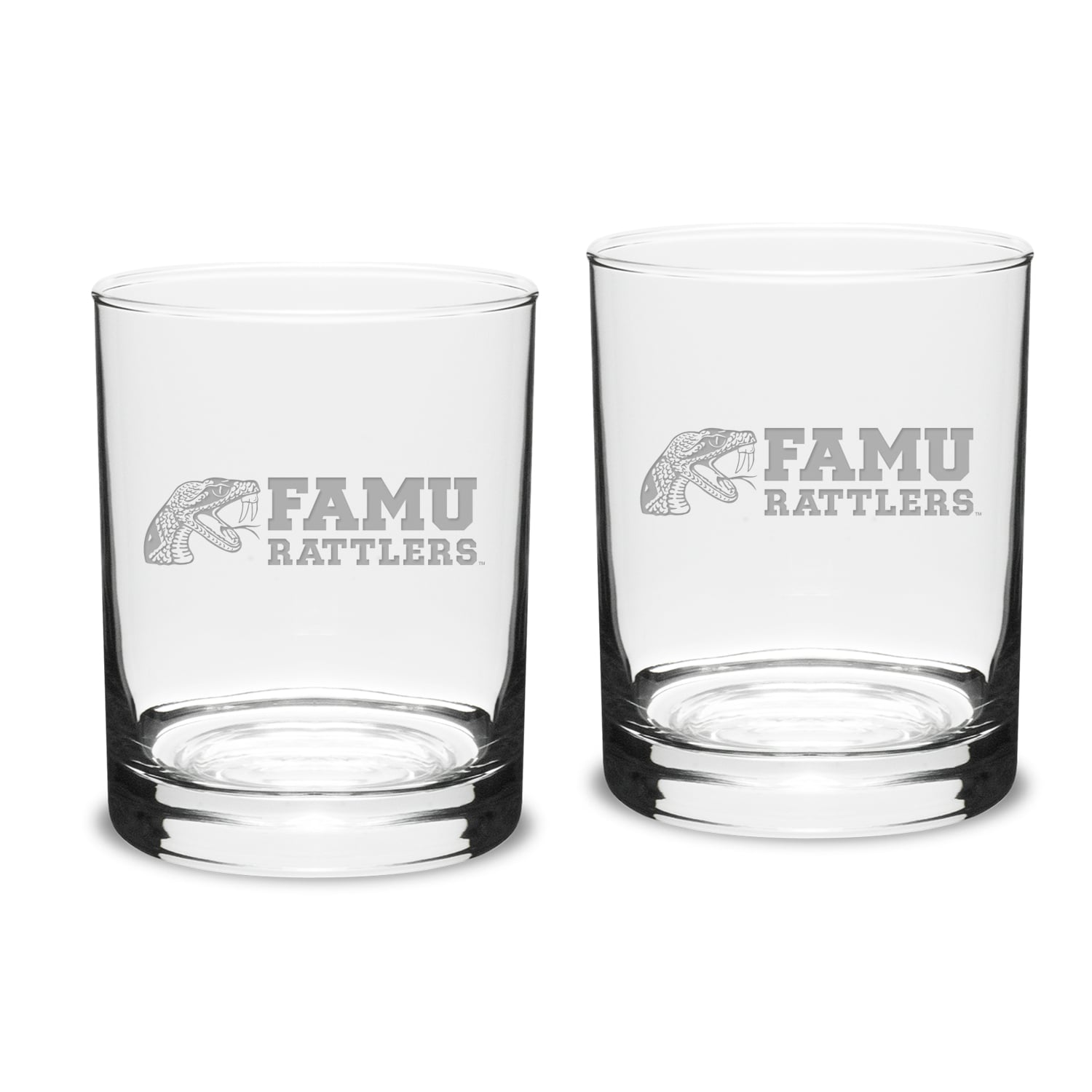 Florida A&M Rattlers 14oz. 2-Piece Classic Double Old-Fashioned Glass Set