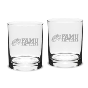 Florida A&M Rattlers 14oz. 2-Piece Classic Double Old-Fashioned Glass Set