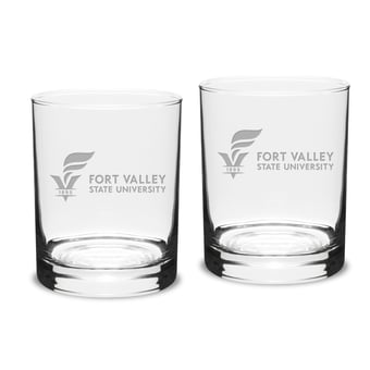 Fort Valley State Wildcats 14oz. 2-Piece Classic Double Old-Fashioned Glass Set