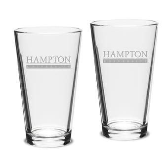 Hampton Pirates 2-Piece 16oz. Classic Pub Glass Set