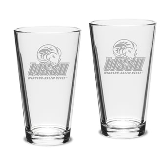 Winston-Salem State Rams 2-Piece 16oz. Classic Pub Glass Set