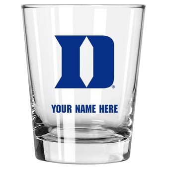Duke Blue Devils 15oz. Personalized Double Old Fashioned Glass