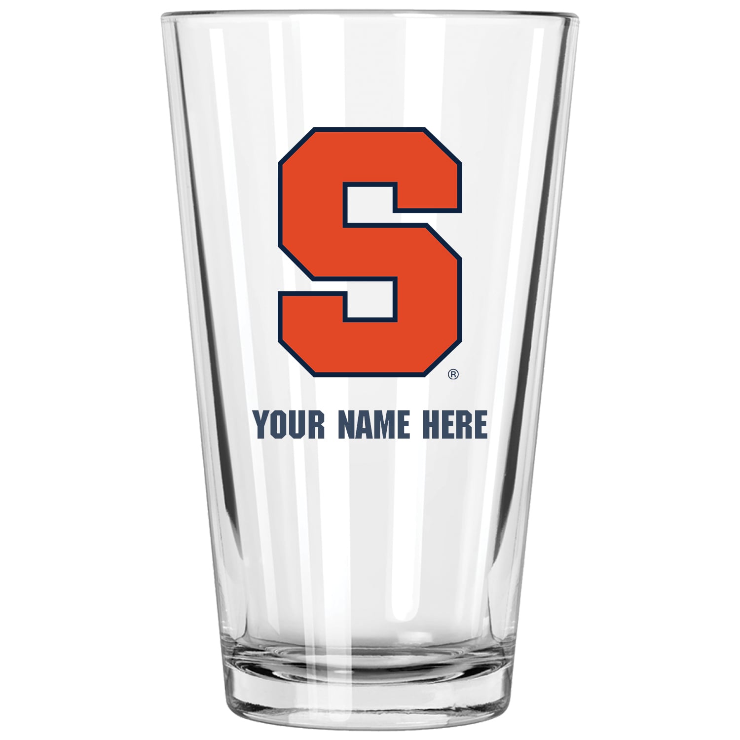 Syracuse Orange 16oz. Personalized Pint Glass