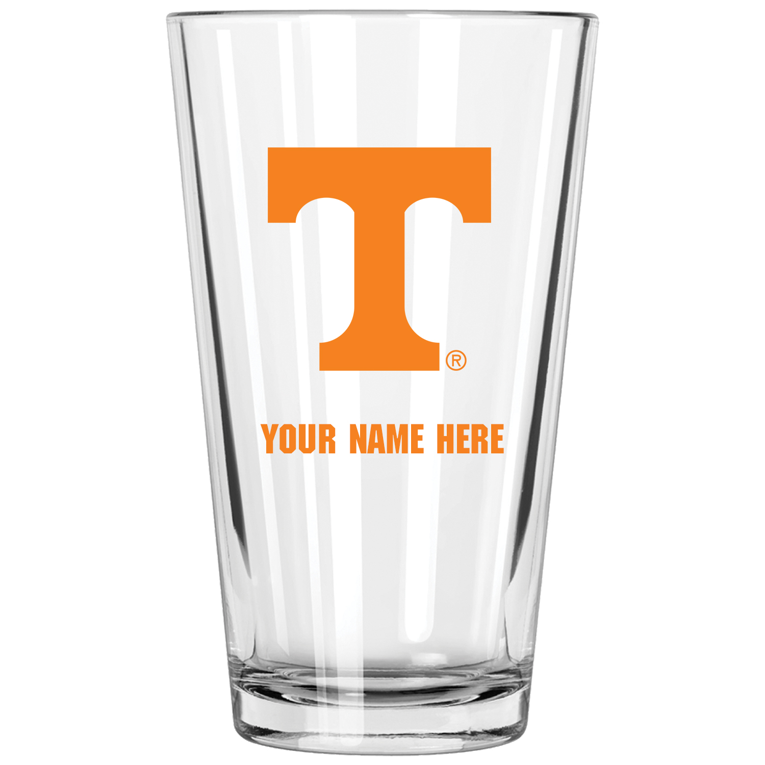 Tennessee Volunteers 16oz. Personalized Pint Glass