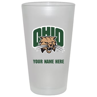 Ohio Bobcats 16oz. Frosted Personalized Pint Glass