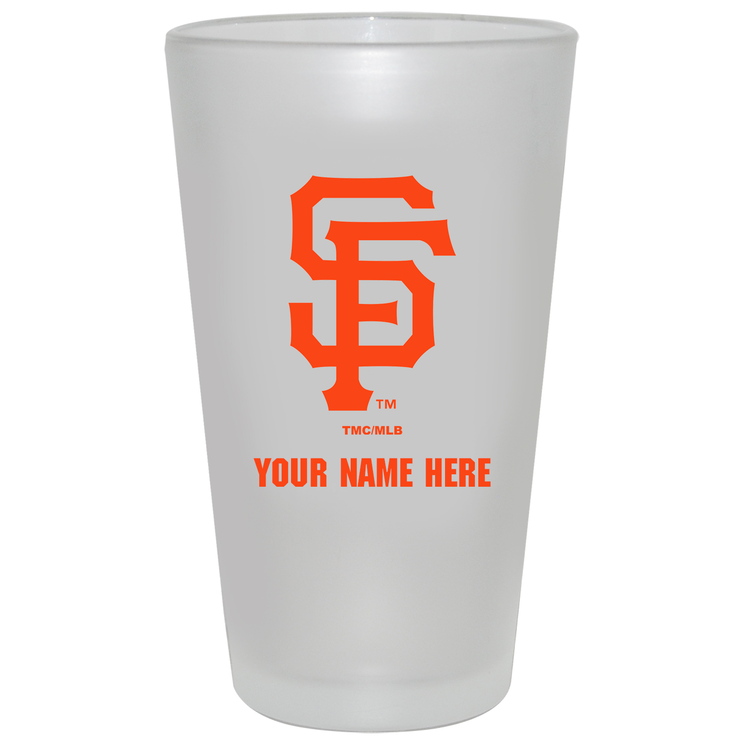 San Francisco Giants 16oz. Frosted Personalized Pint Glass