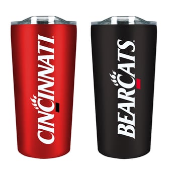 Cincinnati Bearcats 18oz. Soft Touch Tumbler Two-Piece Set