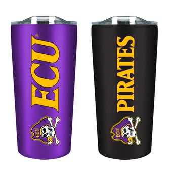 ECU Pirates 18oz. Soft Touch Tumbler Two-Piece Set