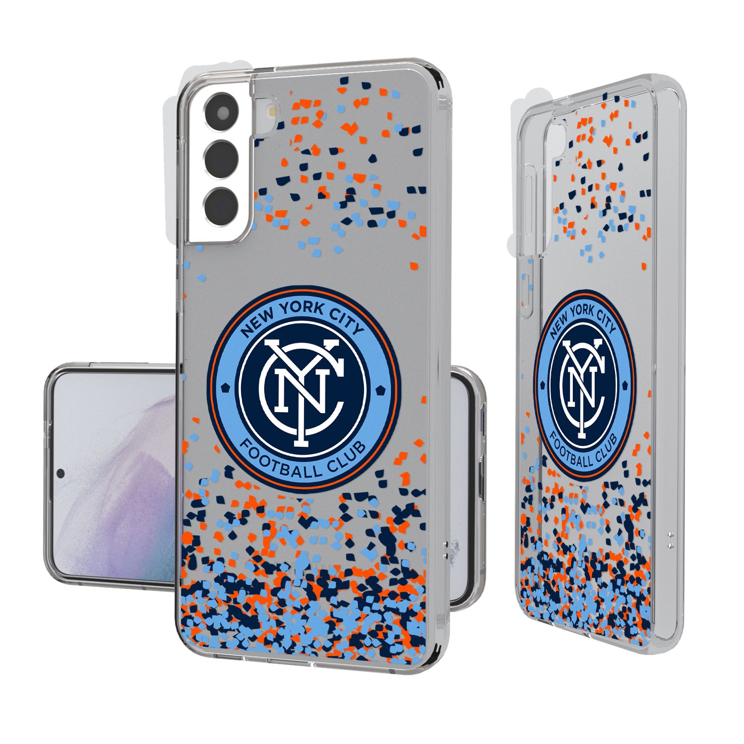 New York City FC Galaxy Confetti Clear Case New York City FC Galaxy Confetti Clear Case