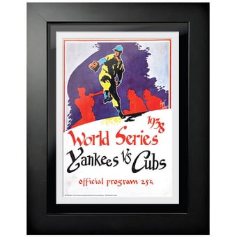 New York Yankees vs. Chicago Cubs 1938 World Series Vintage 12'' x 16'' Framed Program Cover