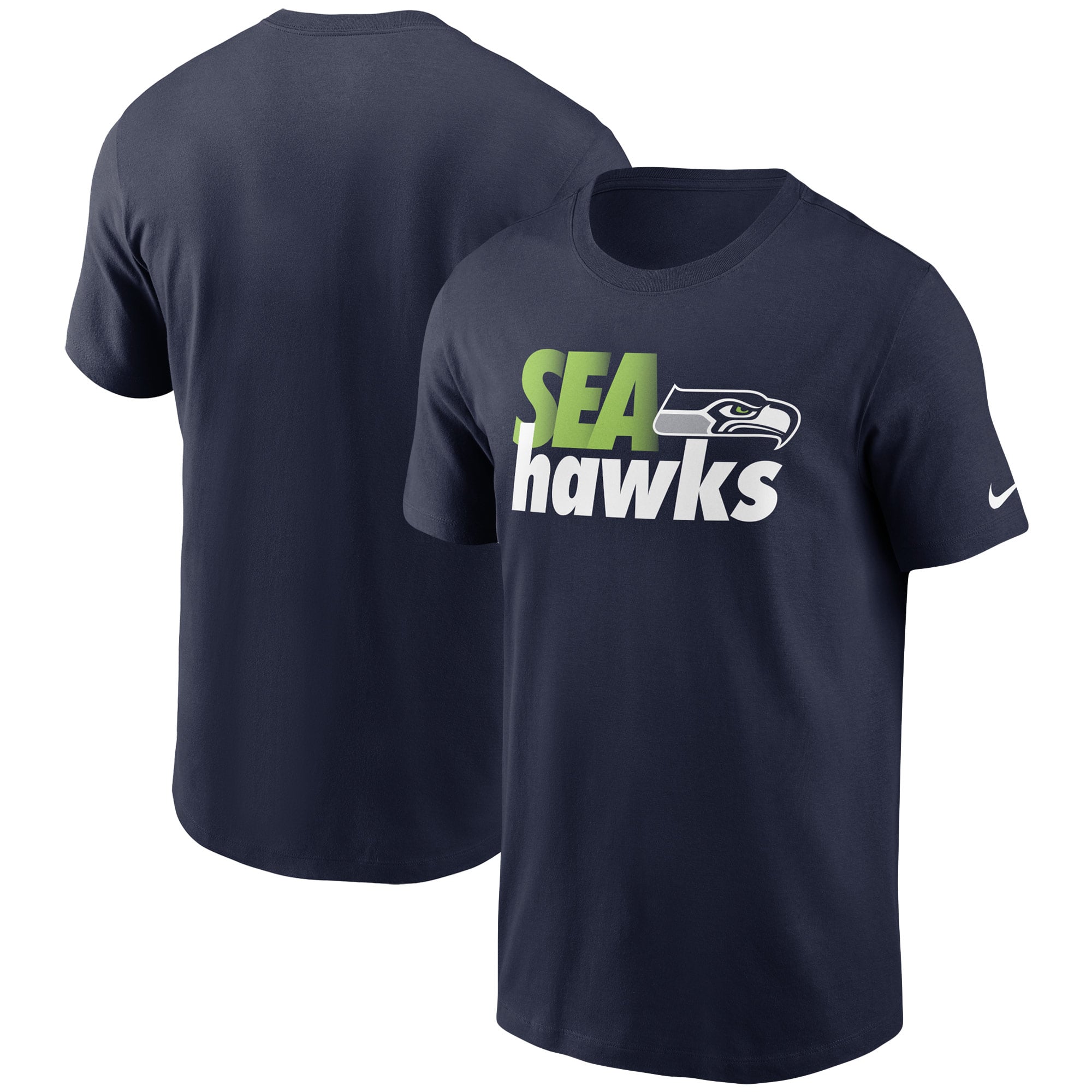 Camiseta del equipo Nike College Navy Seattle Seahawks Hometown Collection para hombre