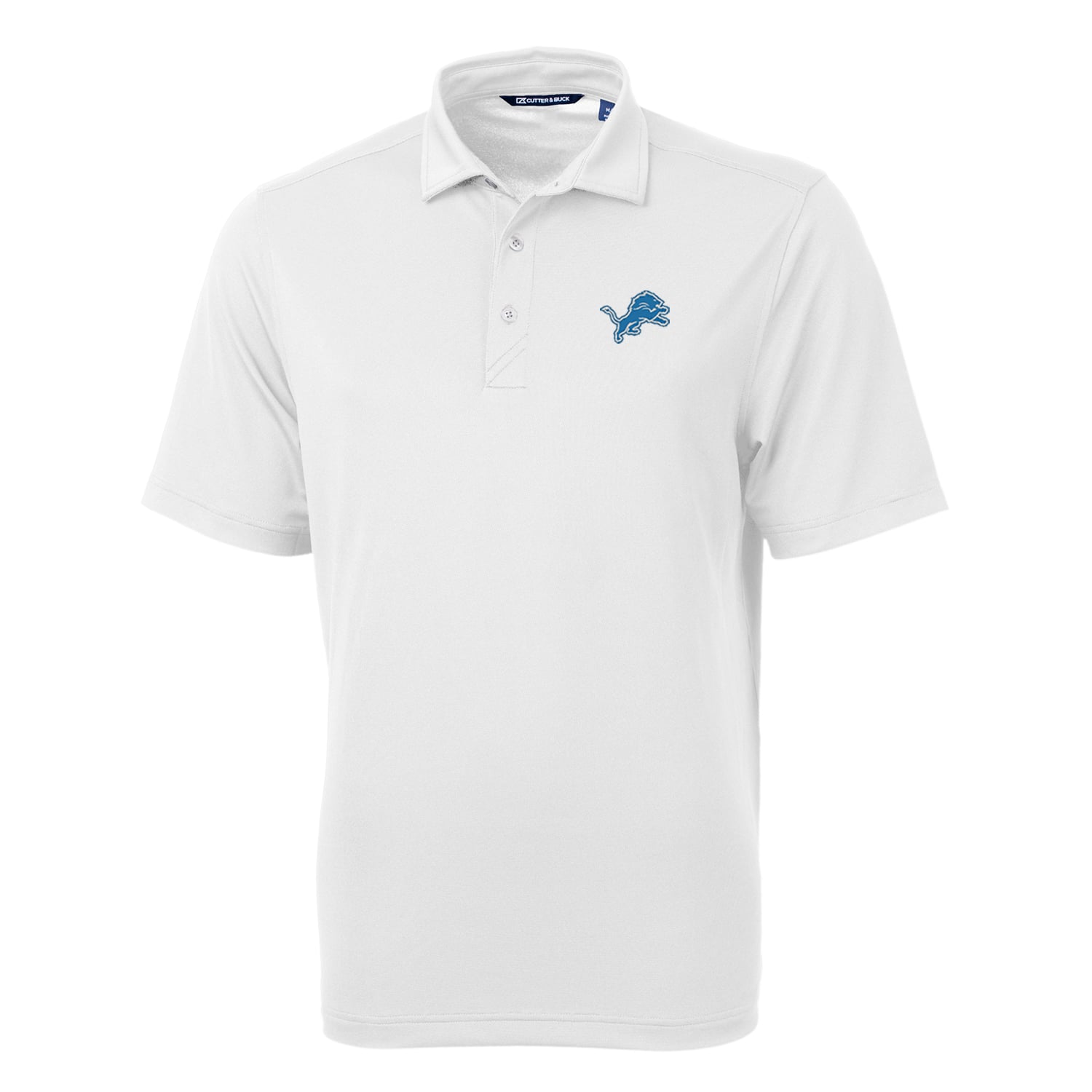 Men’s Cutter & Buck White Detroit Lions Virtue Eco Pique Recycled Polo Men’s Cutter & Buck White Detroit Lions Virtue Eco Pique Recycled Polo