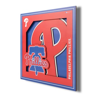 IDNA Philadelphia Phillies 12'' x 12'' 3D Logo Wall Art