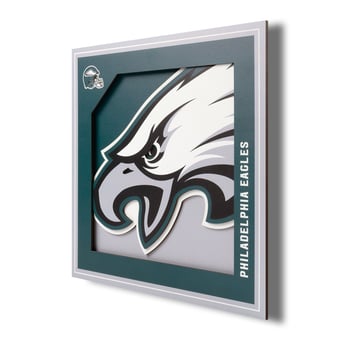 IDNA Philadelphia Eagles 12'' x 12'' 3D Logo Wall Art